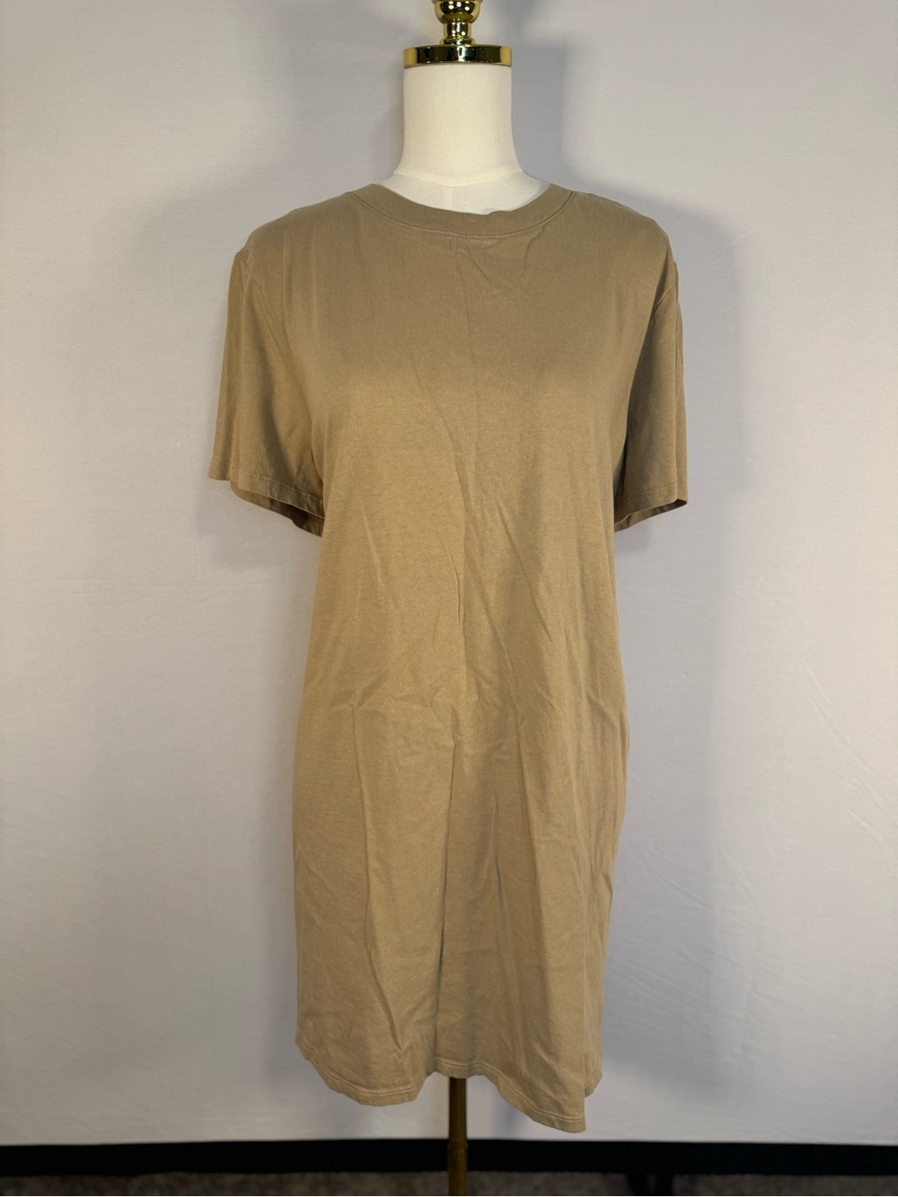 Old Navy Cotton Khaki T-Shirt Dress XL
